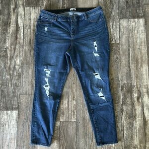 JOLT DISTRESSED WOMEN JEANS, SIZE 18